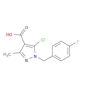 5-Chloro-1-[(4-Fluorophenyl)Methyl]-3-Methyl-1h-Pyrazole-4-Carboxylic Acid