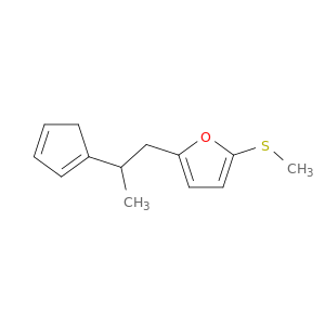 Furan, 2-[2-(1,3-cyclopentadien-1-yl)propyl]-5-(methylthio)-