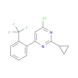 4-Chloro-2-cyclopropyl-6-(2-(trifluoromethyl)phenyl)pyrimidine