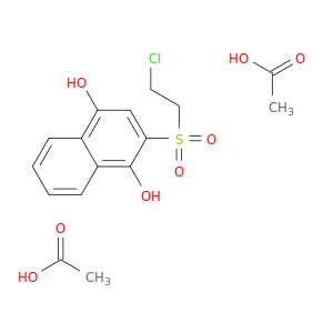 1,4-Naphthalenediol, 2-[(2-chloroethyl)sulfonyl]-, diacetate