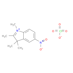 3H-Indolium, 1,2,3,3-tetramethyl-5-nitro-, perchlorate