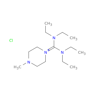 Piperazinium, 1-[bis(diethylamino)methylene]-4-methyl-, chloride