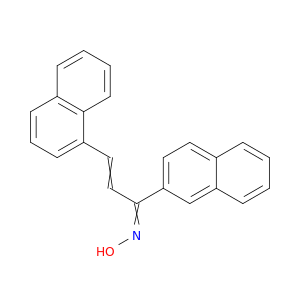2-Propen-1-one, 3-(1-naphthalenyl)-1-(2-naphthalenyl)-, oxime