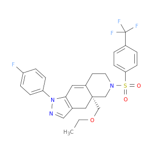 (4aR)-4a-(乙氧基甲基)-1-(4-氟苯基)-4,4a,5,6,7,8-六氢-6-[[4-(三氟甲基)苯基]磺酰基]-1H-吡唑并[3,4-g]异喹啉