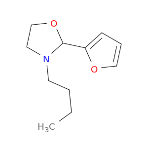 Oxazolidine, 3-butyl-2-(2-furanyl)-