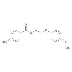 Benzoic acid, 4-hydroxy-, 2-(4-methoxyphenoxy)ethyl ester