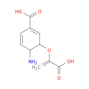 4-amino-3-(1-carboxyethenoxy)cyclohexa-1,5-diene-1-carboxylic acid