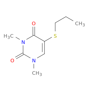2,4(1H,3H)-Pyrimidinedione, 1,3-dimethyl-5-(propylthio)-