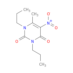 2,4(1H,3H)-Pyrimidinedione, 6-methyl-5-nitro-1,3-dipropyl-