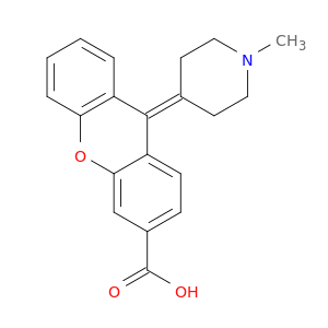 9H-Xanthene-3-carboxylic acid, 9-(1-methyl-4-piperidinylidene)-