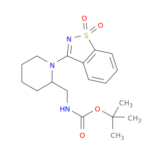 tert-Butyl ((1-(1,1-dioxidobenzo[d]isothiazol-3-yl)piperidin-2-yl)methyl)carbamate