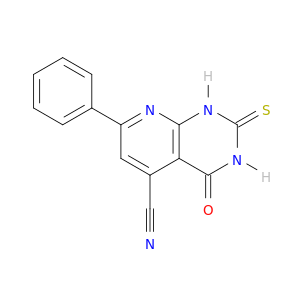 1,2,3,4-TETRAHYDRO-4-OXO-7-PHENYL-2-THIOXO-PYRIDO[2,3-D]PYRIMIDINE-5-CARBONITRILE