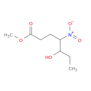 Heptanoic acid, 5-hydroxy-4-nitro-, methyl ester