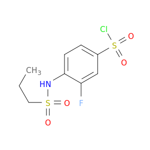 3-Fluoro-4-(propane-1-sulfonamido)benzene-1-sulfonyl Chloride