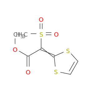 Acetic acid, 1,3-dithiol-2-ylidene(methylsulfonyl)-, methyl ester