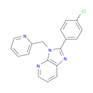 3H-Imidazo[4,5-b]pyridine, 2-(4-chlorophenyl)-3-(2-pyridinylmethyl)-
