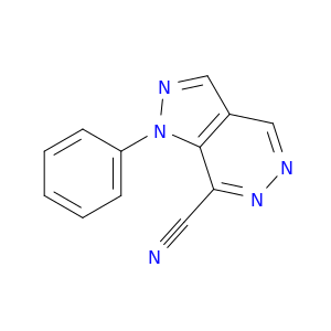 1H-Pyrazolo[3,4-d]pyridazine-7-carbonitrile, 1-phenyl-