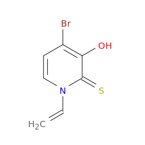 2(1H)-Pyridinethione, 4-bromo-1-ethenyl-3-hydroxy-