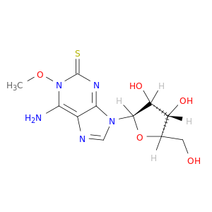 Adenosine, 1,2-dihydro-1-methoxy-2-thioxo-