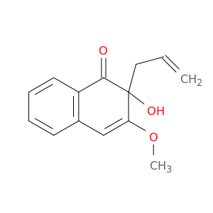 1(2H)-Naphthalenone, 2-hydroxy-3-methoxy-2-(2-propenyl)-