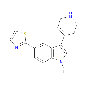 1H-Indole, 3-(1,2,3,6-tetrahydro-4-pyridinyl)-5-(2-thiazolyl)-