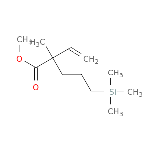 Pentanoic acid, 2-ethenyl-2-methyl-5-(trimethylsilyl)-, methyl ester