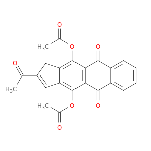 1H-Cyclopent[b]anthracene-5,10-dione, 2-acetyl-4,11-bis(acetyloxy)-