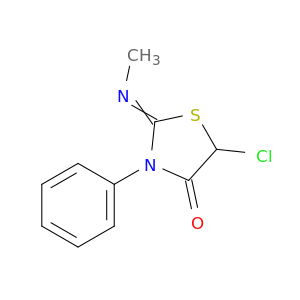 4-Thiazolidinone, 5-chloro-2-(methylimino)-3-phenyl-