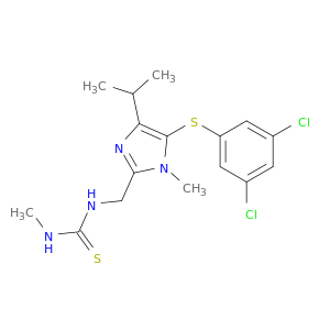 5-(3,5-DICHLOROPHENYLTHIO)-4-ISOPROPYL-1-METHYL-2-(N-METHYLTHIOCARBAMOYL)AMINOMETHYL-1H-IMIDAZOLE