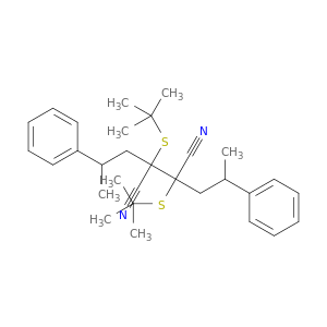 Butanedinitrile, 2,3-bis[(1,1-dimethylethyl)thio]-2,3-bis(2-phenylpropyl)-