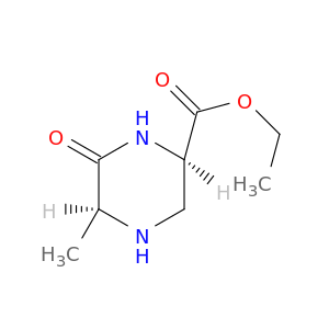 2-Piperazinecarboxylicacid, 5-methyl-6-oxo-, ethyl ester, (2R-cis)- (9CI)