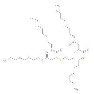 Butanedioic acid, 2,2'-[1,3-propanediylbis(thio)]bis-, tetraoctyl ester