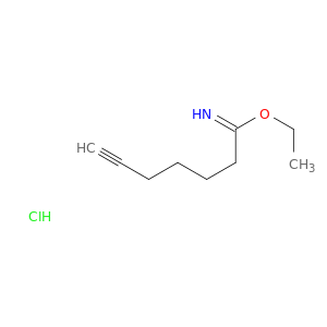 6-Heptynimidic acid, ethyl ester, hydrochloride