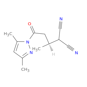 1H-Pyrazole, 1-[(3S)-4,4-dicyano-3-methyl-1-oxobutyl]-3,5-dimethyl-