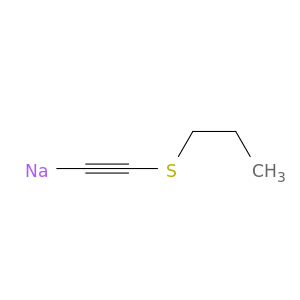 Sodium, [(propylthio)ethynyl]-