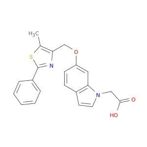 1H-Indole-1-acetic acid, 6-[(5-methyl-2-phenyl-4-thiazolyl)methoxy]-