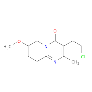 3-(2-CHLOROETHYL)-6,7,8,9-TETRAHYDRO-7-METHOXY-2-METHYL-4H-PYRIDO[1,2-A]PYRIMIDIN-4-ONE