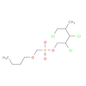 Phosphonic acid, (butoxymethyl)-, 2-chloro-1-(chloromethyl)ethyl3-chloropropyl ester