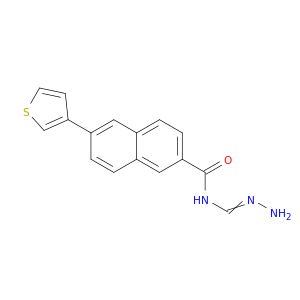 2-Naphthalenecarboxamide, N-(aminoiminomethyl)-6-(3-thienyl)-