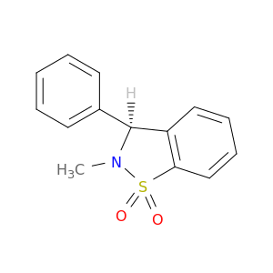1,2-Benzisothiazole,2,3-dihydro-2-methyl-3-phenyl-, 1,1-dioxide, (3S)-