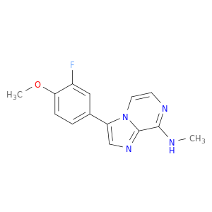 Imidazo[1,2-a]pyrazin-8-amine, 3-(3-fluoro-4-methoxyphenyl)-N-methyl-
