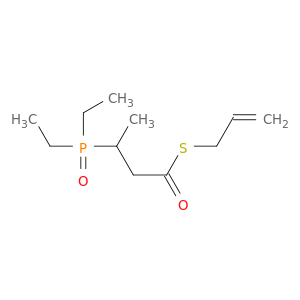 Butanethioic acid, 3-(diethylphosphinyl)-, S-2-propenyl ester