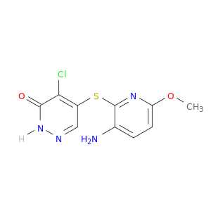 3(2H)-Pyridazinone, 5-[(3-amino-6-methoxy-2-pyridinyl)thio]-4-chloro-