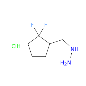 [(2,2-difluorocyclopentyl)methyl]hydrazine hydrochloride