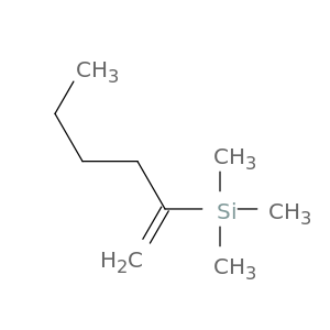 Silane, trimethyl(1-methylenepentyl)-
