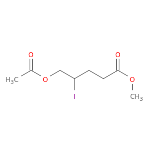 Pentanoic acid, 5-(acetyloxy)-4-iodo-, methyl ester