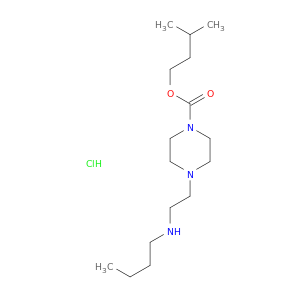 1-Piperazinecarboxylicacid, 4-[2-(butylamino)ethyl]-, 3-methylbutyl ester, hydrochloride (1:1)