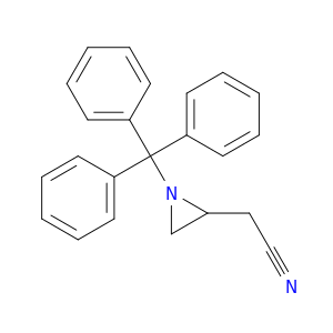 2-(1-三苯甲基氮杂环丙烷-2-基)乙腈