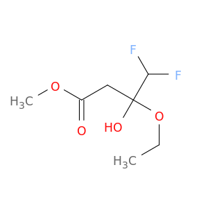 Butanoic acid, 3-ethoxy-4,4-difluoro-3-hydroxy-, methyl ester