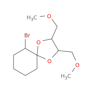 1,4-Dioxaspiro[4.5]decane, 6-bromo-2,3-bis(methoxymethyl)-